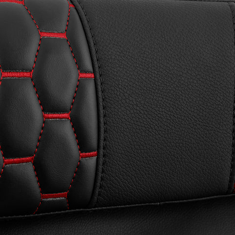 C.C. RIDER Razor Chopped Pack Trunk Backrest Passenger Backrest Pad For Harley Touring CVO Road King Road Glide Electra Glide, 1997-2013