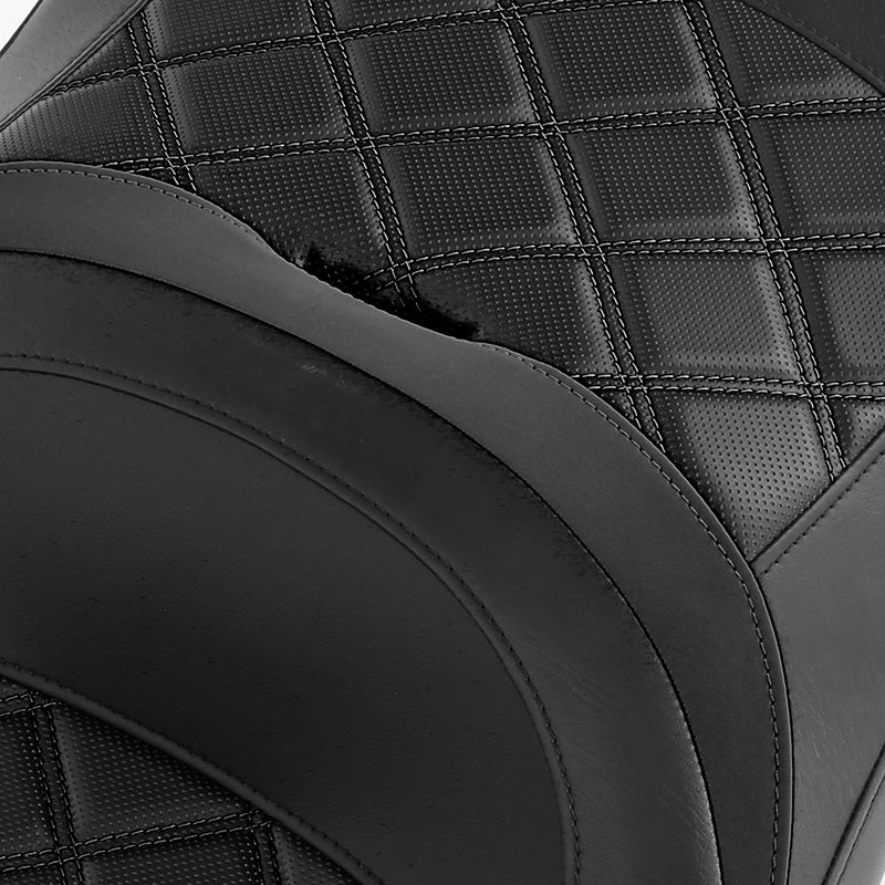 C.C.RIDER Indian Chieftain 2 Up Seat Touring Motorcycle Seat Diamond Stitching, 2014-2025