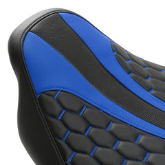 C.C. RIDER Touring Seat Two Piece 2 Up Seat Low Profile Driver Passenger Seat Custom For Street Glide Road King Road Glide, 2009-2023