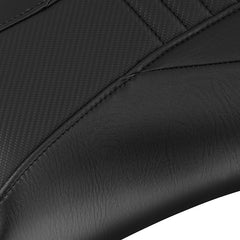 C.C. RIDER YZF R6 YZF R6S Front And Rear Seat Black Red Carbon Fiber Stitching For YAMAHA YZFR6 2003-2005 YZFR6S 2006-2009