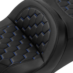 C.C. RIDER Touring Seat 2 Up Seat Driver Passenger Seat With Backrest For Harley CVO Road Glide Electra Glide Street Glide Road King, 2009-2023