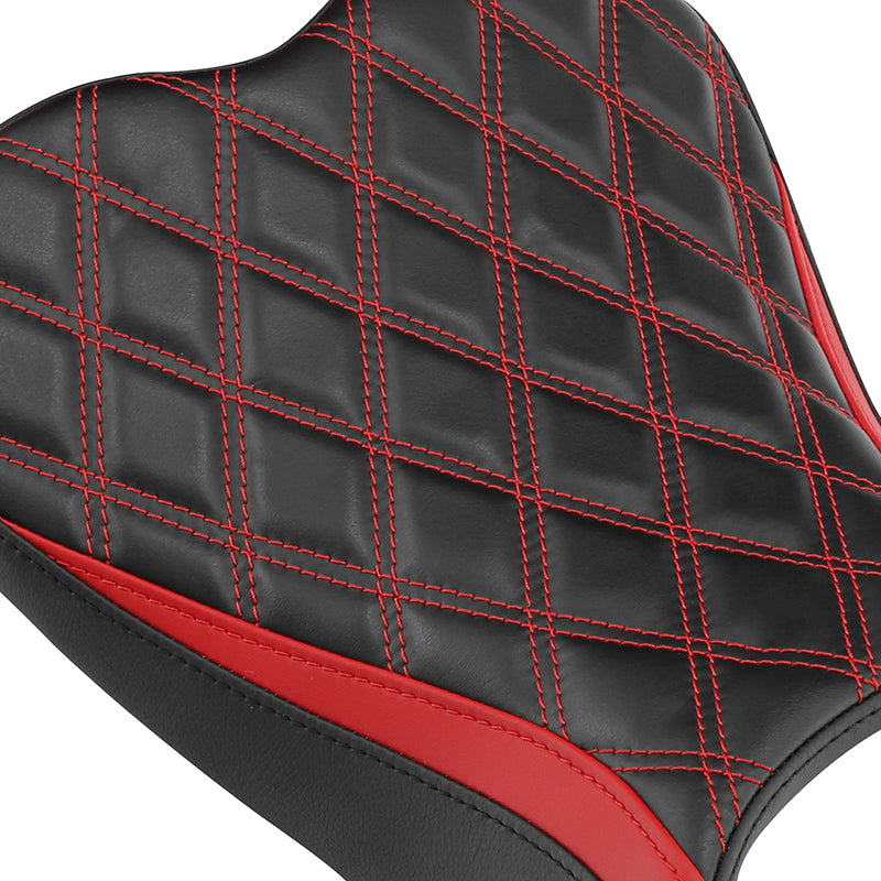 C.C. RIDER GSX-R750 GSX-R600 Front And Rear Seat Fit For SUZUKI GSXR750 GSXR600 Black Red Blue Lattice Stitch , 2006-2007