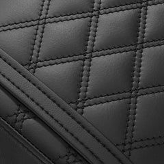 C.C. RIDER GSX-R600 GSX-R750 Front And Rear Seat Fit For SUZUKI GSXR600 GSXR750 Black Diamond Stitch, 2004-2005