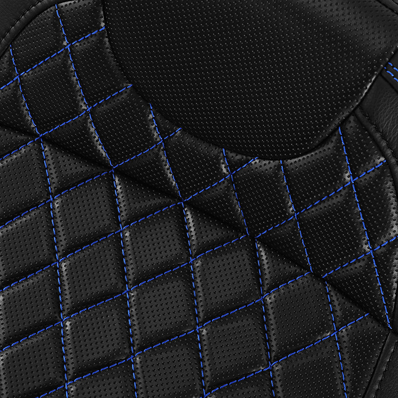 Gel Seat C.C. RIDER Touring Seat Two Piece 2 Up Seat Driver Solo Seat Passenger Seat Lattice Stitching For CVO Street Glide CVO Road Glide, 2023-2025