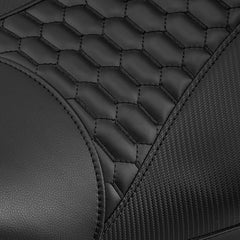 C.C. RIDER Touring Seat 2 Up Seat Driver Passenger Seat Homeycomb For Harley CVO Road Glide Electra Glide Street Glide Road King, 2009-2023