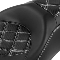 C.C. RIDER Touring Seat 2 up Seat Driver Passenger Seat Aztec For Harley Touring Street Glide Road Glide Electra Glide, 2008-2023