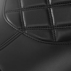 C.C. RIDER GSX-R1000 Front And Rear Seat Fit For SUZUKI GSXR1000 Black Lattice Stitch, 2007, 2008