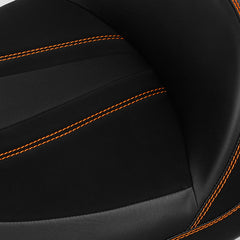 C.C. RIDER Indian Seat One Piece 2 Up Seat Orange Stitching Alcantara Seat For Indian Chieftain Models, 2014-2025