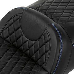 Gel Seat C.C. RIDER Touring Seat 2 Up Seat Driver Passenger Seat For Harley CVO Road Glide Electra Glide Street Glide Road King, 2009-2023