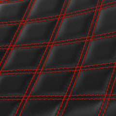 C.C.RIDER Sportster Seat Front Solo Seat Driver Rider Cushion Red Diamond Stitching, 2010-2023 XL models