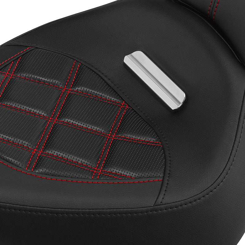 C.C.RIDER Softail Seat Two Piece 2 Up Seat Lattice Stitching For Harley Softail Breakout FXBR FXBRS, 2018-2023