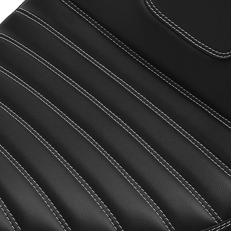 C.C. Rider BMW R18B R18 Transcontinental One Piece Seat Rider Passenger Seat Pillion Cushion White Trimming, 2020-2024