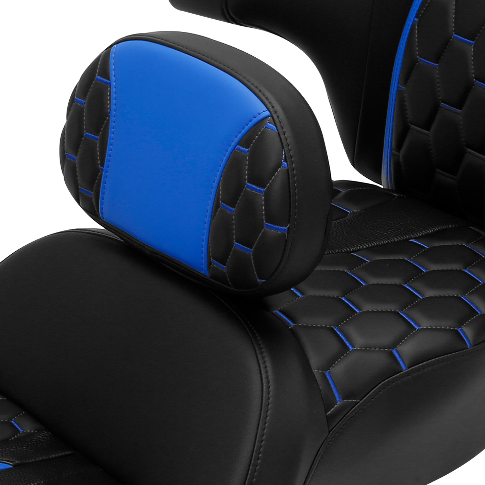 C.C. RIDER Rider Backrest 2 Up Seat Driver Backrest Pad For Harley Touring CVO Street Glide Road Glide Electra Glide Road King, 1988-2025