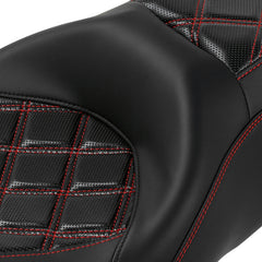 C.C. RIDER Touring Seat 2 up Seat Driver Passenger Seat Aztec For Harley Touring Street Glide Road Glide Electra Glide, 2008-2023
