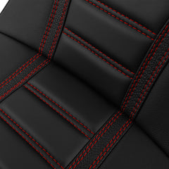 C.C. RIDER Touring Seat Two Piece 2 Up Seat Driver Solo Seat Passenger Seat Red Stitching For CVO Street Glide CVO Road Glide, 2023-2025