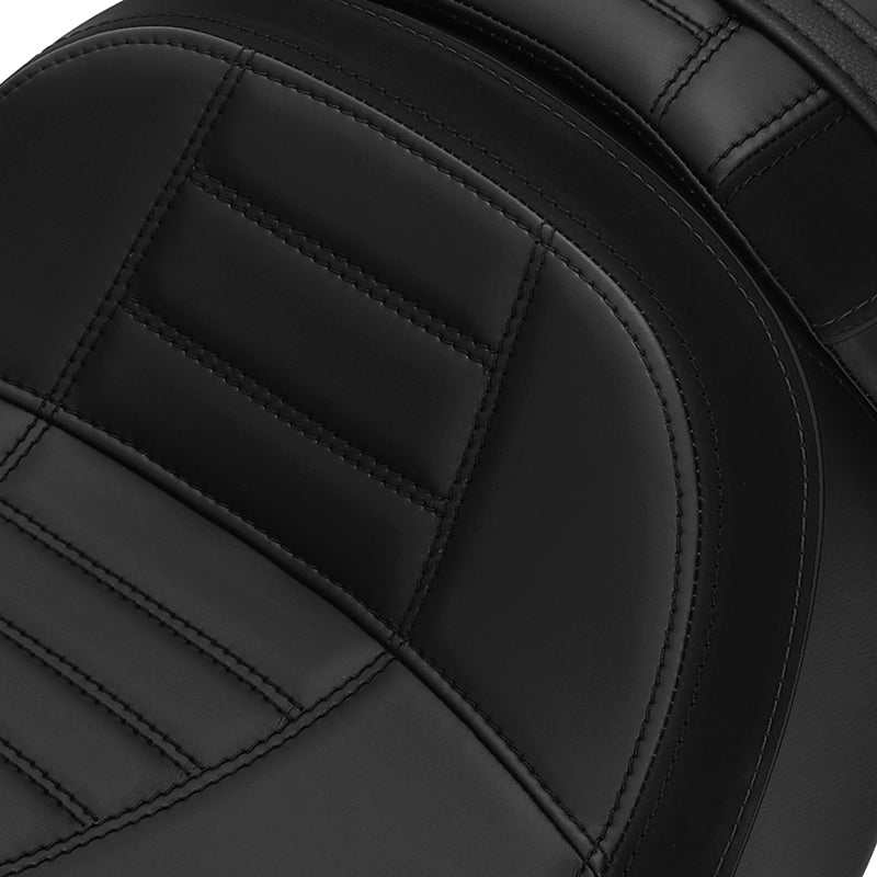 C.C. RIDER Touring Seat Two Piece 2 Up Seat Driver Solo Seat Passenger Seat Alcantara Leather For CVO Street Glide CVO Road Glide, 2023-2025