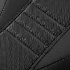 C.C. RIDER Ninja 400 Z400 Front And Rear Seat Fit For Kawasaki Ninja400 Black Carbon Fiber, 2018-2024