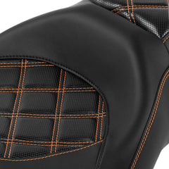 C.C. RIDER Touring Seat 2 up Seat Driver Passenger Seat Aztec For Harley Touring Street Glide Road Glide Electra Glide, 2008-2023