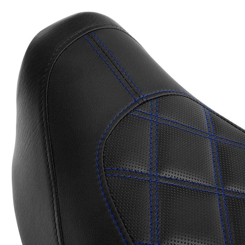 C.C. RIDER Dyna Step Up Seat 2 up Seat Diamond Stitching For Dyna FXD/FXDWG Low Rider Fat Bob, 2006-2017