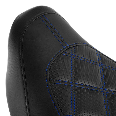 C.C. RIDER Dyna Step Up Seat 2 up Seat Diamond Stitching For Dyna FXD/FXDWG Low Rider Fat Bob, 2006-2017