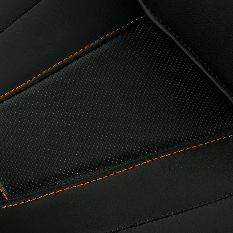 C.C. RIDER Touring Seat 2 Up Seat Driver Passenger Seat For Harley CVO Road King Black Orange Road Glide Electra Glide Street Glide, 1997-2007