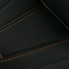 C.C. RIDER Touring Seat 2 Up Seat Driver Passenger Seat For Harley CVO Road King Black Orange Road Glide Electra Glide Street Glide, 1997-2007
