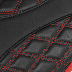 C.C. RIDER GSX1300R Front And Rear Seat Fit For SUZUKI Hayabusa GSX1300R Alien Style Red Lattice Stitch, 2008-2020