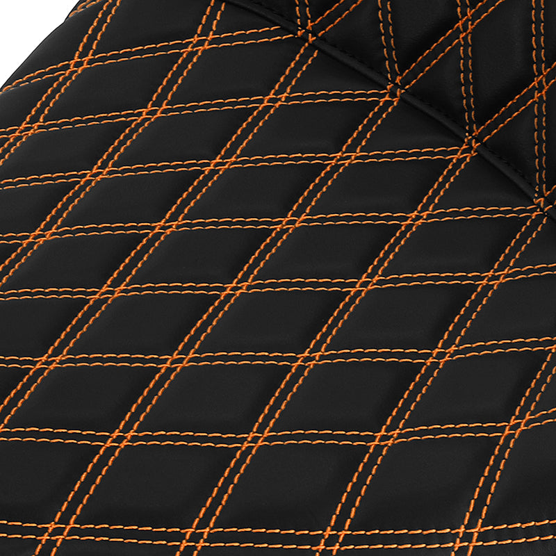 C.C. Rider BMW R18B R18 Transcontinental One Piece Seat Rider Passenger Seat Pillion Cushion Orange Lattice Stitching, 2020-2024