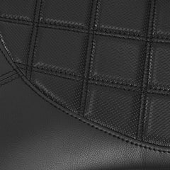 C.C. RIDER YZF R6 Front And Rear Seat Black Diamond Stitching For YAMAHA YZFR6 Black, 2017-2022