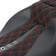 C.C. RIDER Touring Seat 2 up Seat Driver Passenger Seat Custom Motorcycle Seat For Harley Touring Electra Glide Street Glide Road Glide, 2008-2023
