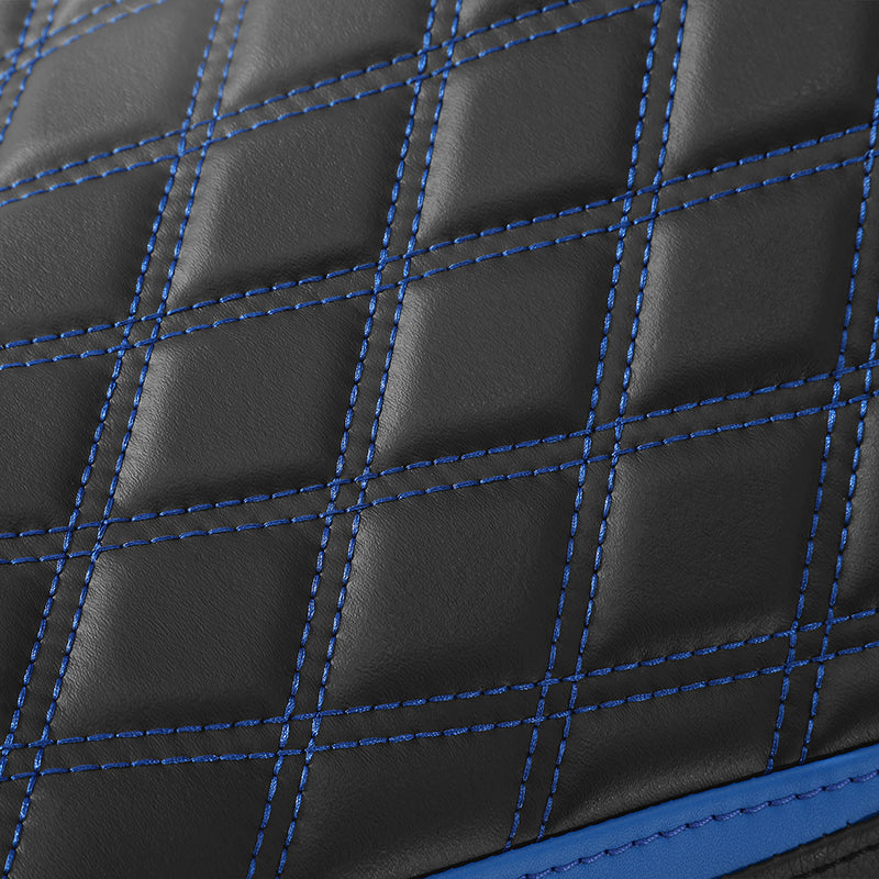 C.C. RIDER GSX-R750 GSX-R600 Front And Rear Seat Fit For SUZUKI GSXR750 GSXR600 Black Red Blue Lattice Stitch , 2006-2007