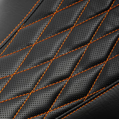C.C. RIDER Indian Seat 2 Piece 2 Up Seat Lattice Stitch Studs Design For Indian Chieftain Dark Horse Chieftain Limited Chieftain Elite, 2014-2025