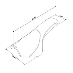 C.C. RIDER 1600/1700 Roadstar Midnight/Silverado Driver Passenger Seat Black Color For YAMAHA, 2009-2014