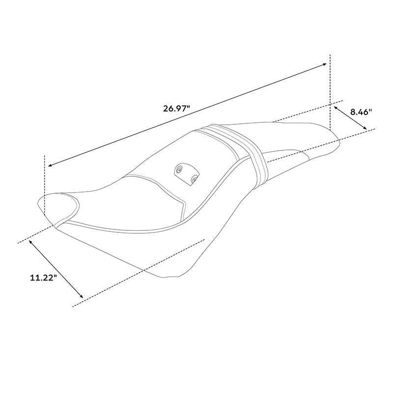 C.C. RIDER Indian Scout 2 Up Seat Driver Passenger Sport Seat For Indian Scout Sixty 100th Aniversary Scout ABS, 2015-2024