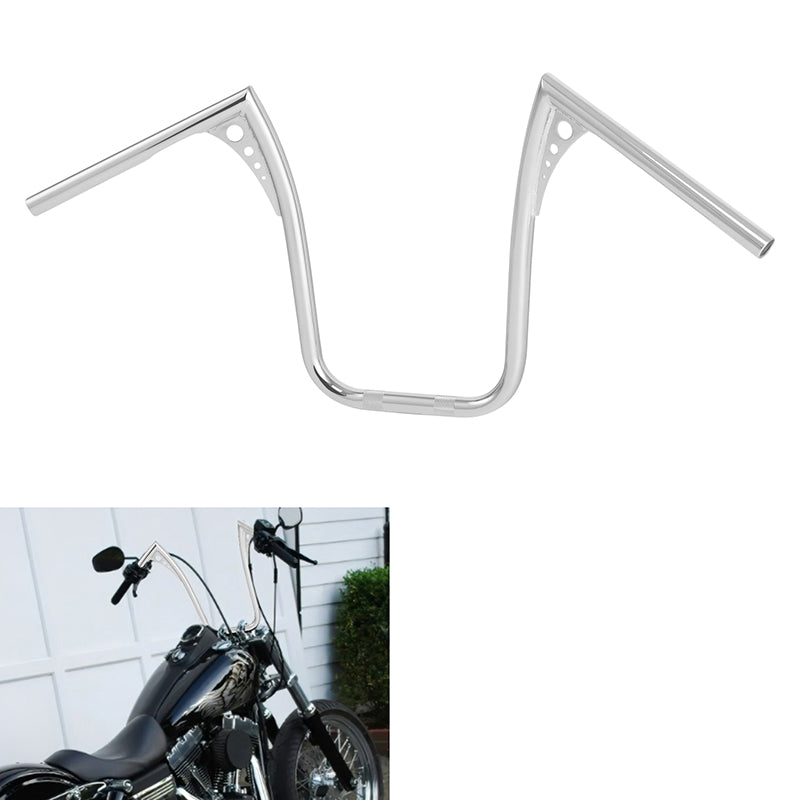 Custom Chrome 1"Handlebar 15"Rise Ape Hanger Bar Chrome Fits For 82-13 Harley Touring FLH/FLHT