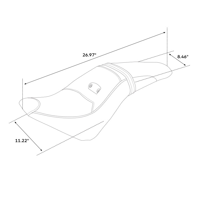 C.C. RIDER Indian Scout 2 Up Seat Driver Passenger Sport Seat For Indian Scout Sixty 100th Aniversary Scout ABS, 2015-2024
