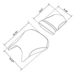 C.C. RIDER YZF R1 Front And Rear Seat For YAMAHA YZFR1 Black Lattice Stitching, 2000-2001