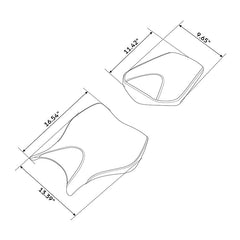 C.C. RIDER CBR1000RR Two Piece Seat Black Lattice Stitching For Honda CBR1000RR, 2008-2016