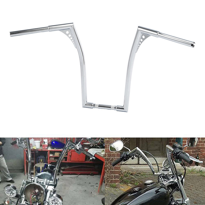 Custom Chrome 1.25" Fat 20" Rise Handlebar Bar Chrome Fit For Harley Softail Dyna Sportster XL