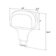 C.C. RIDER Rider Backrest 2 Up Seat Driver Backrest Pad Rally For Harley Touring CVO Street Glide Road Glide Electra Glide Road King, 1988-2025