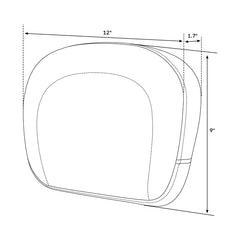 C.C. RIDER Passenger Backrest Sissy Bar Backrest For Harley Touring CVO Road Glide Street Glide Road King
