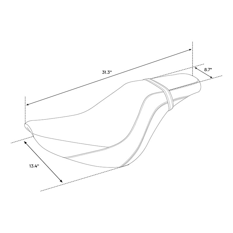 C.C. RIDER  Softail Seat 2 up Driver And Passenger Seat Chopper Seats Street Bob 114 FXBB 2018-2025
