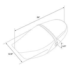 C.C.RIDER Kawasaki Z900RS ERGO Seat Genuine Z900RS Cafe 2 Up Seat Black stiching Fits Kawasaki Z900RS 2018-2025