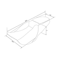 C.C. RIDER Touring Seat 2 up Seat Driver Passenger Seat For Harley Touring Street Glide Road Glide Electra Glide, 2008-2023