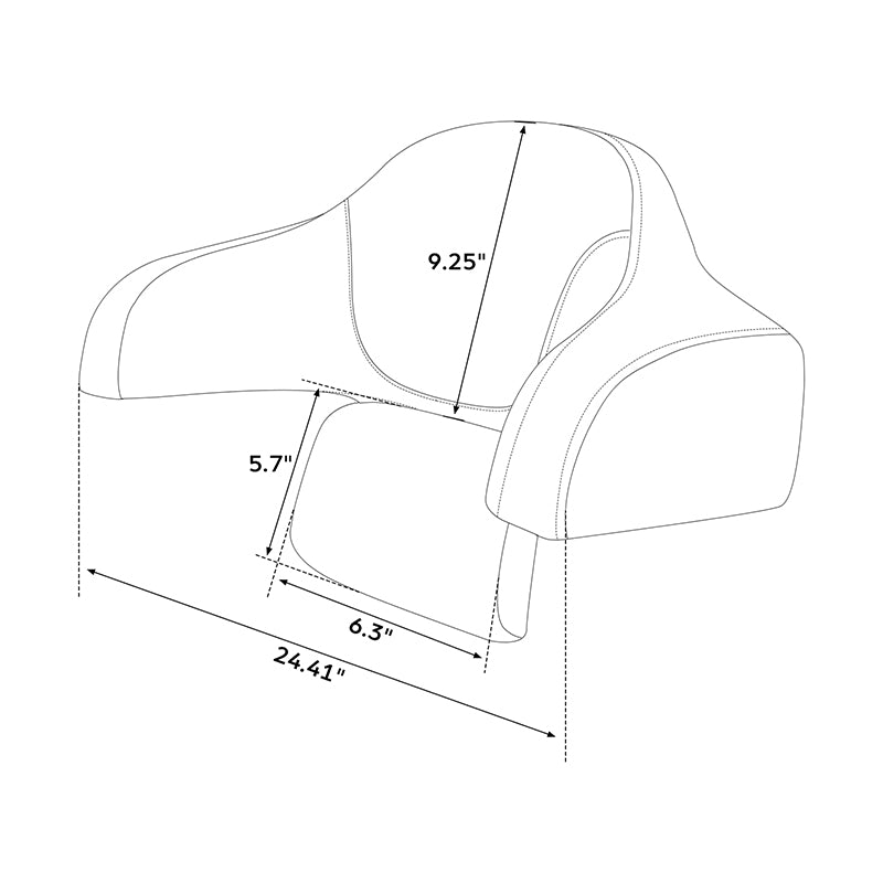 C.C.RIDER Indian Chieftain Passenger Backrest Pad King Touring Trunk Backrest, 2014-2025