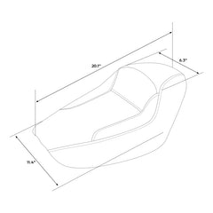 C.C. RIDER Harley Sportster Seat Café Racer Seat Diamond For Sportster Iron 883 Iron1200 XL883 XL1200, 2010-2023