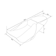 C.C. RIDER Touring Seat 2 up Seat Driver Passenger Seat Twisted Horizon For Harley Touring Street Glide Road Glide Electra Glide, 2008-2023