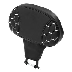 C.C. RIDER Rider Backrest 2 Up Seat Driver Backrest Pad For Harley Touring CVO Street Glide Road Glide Electra Glide Road King, 1988-2025