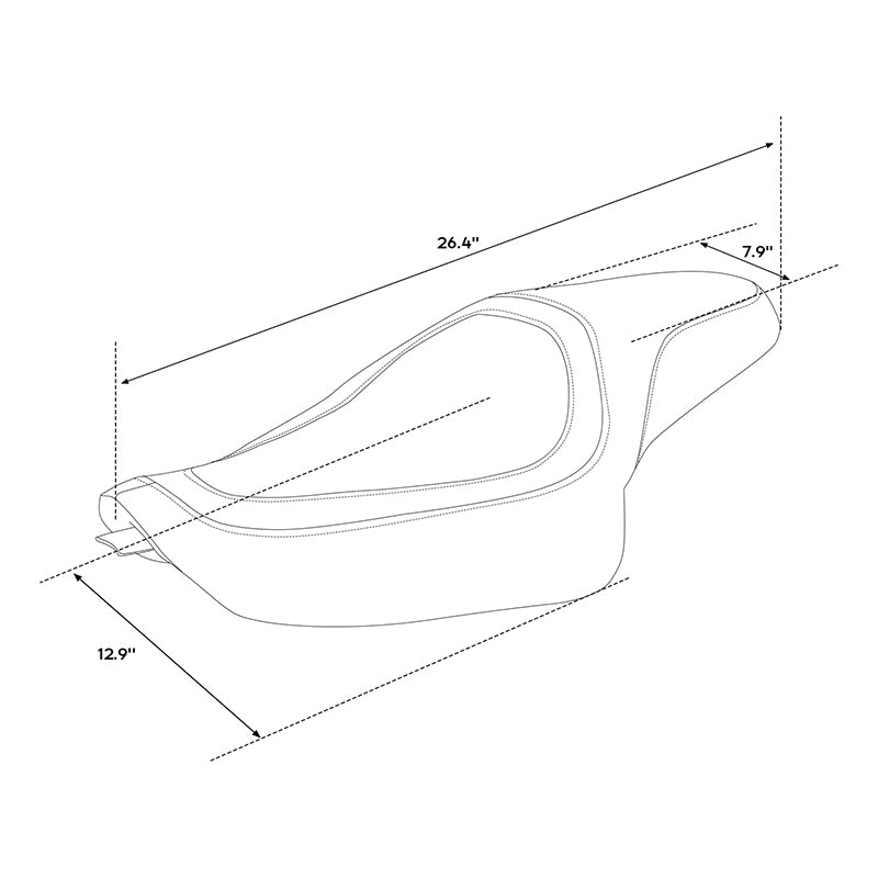 C.C. RIDER Orange Honeycomb Sportster Seat 2 up Seat Iron 883 Iron 1200 XL883 XL1200 Bobbor Seat, 2004-2023