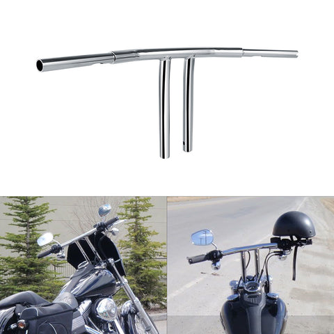 Custom Chrome 14"Rise 1-1/4" T-Bar Handlebar Bar Fits For Harley Softail Chopper